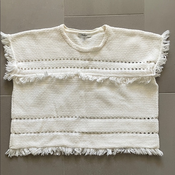 Madewell Ivory Textured Knit Top - Picture 1 of 17